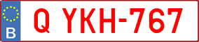 Trailer License Plate